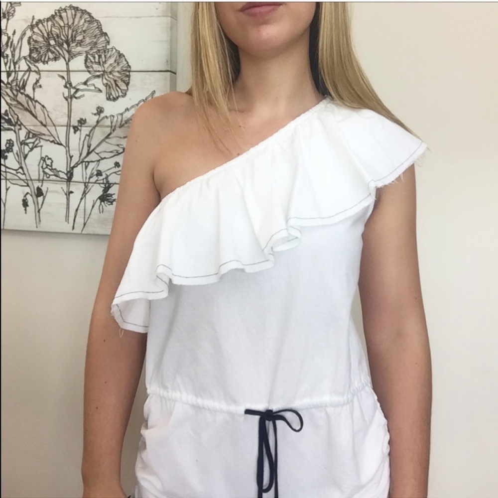 Costa Single Shoulder Ruffle Romper - Picture 6 of 6